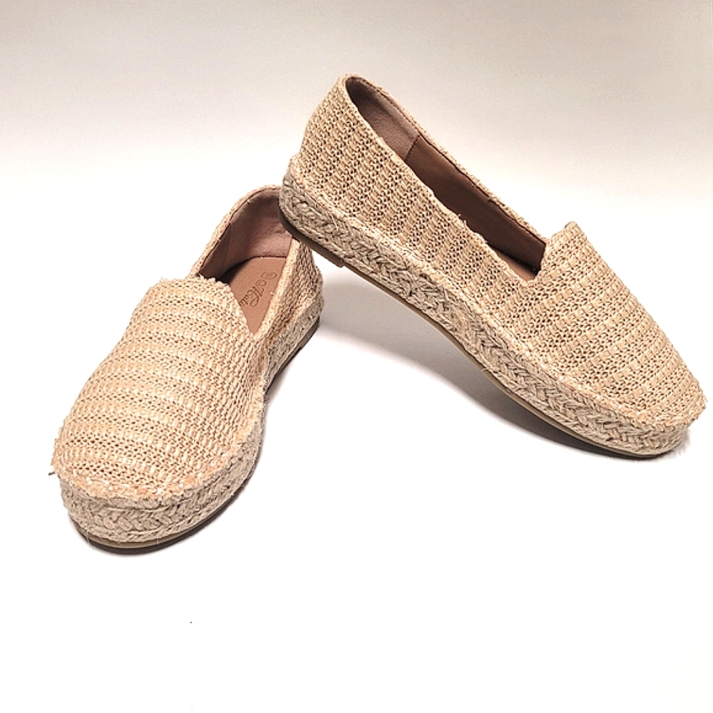 Tan Espadrille Flats